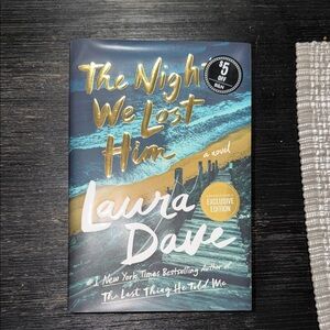 Barnes & Noble Exclusive: The Night We Lost Him — Teal, Navy & Gold Cover